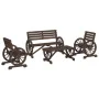 Gartenmöbel-Set 4-teilig aus massivem Tannenholz von vidaXL, Gartensets - Ref: Foro24-3207132, Preis: 441,38 €, Rabatt: %