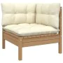 Garden furniture 5 pieces cushions solid pine wood by vidaXL, Garden sets - Ref: Foro24-3096157, Price: 434,66 €, Discount: %