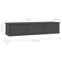 Drawer shelf for gray plywood wall 88x26x18.5cm by vidaXL, Shelves and shelves - Ref: Foro24-800596, Price: 60,32 €, Discount: %