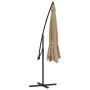 Cantilever parasol with aluminum pole 350 cm taupe by vidaXL, Umbrellas - Ref: Foro24-44506, Price: 129,22 €, Discount: %