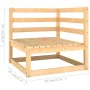 Garden furniture set 10 pieces solid pine wood by vidaXL, Garden sets - Ref: Foro24-3076269, Price: 641,81 €, Discount: %