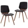 Dining chairs 2 units black synthetic leather by vidaXL, dining chairs - Ref: Foro24-287380, Price: 246,08 €, Discount: %