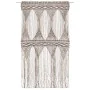 Taupe gray cotton macrame curtain 140x240 cm by vidaXL, Curtains and curtains - Ref: Foro24-323984, Price: 50,77 €, Discount: %