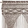 Taupe gray cotton macrame curtain 140x240 cm by vidaXL, Curtains and curtains - Ref: Foro24-323984, Price: 50,77 €, Discount: %