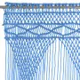 Blue cotton macrame curtain 140x240 cm by vidaXL, Curtains and curtains - Ref: Foro24-323990, Price: 50,49 €, Discount: %