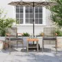 Garden chairs with cushion 2 pcs PE rattan gray and acacia wood by vidaXL, Garden chairs - Ref: Foro24-366248, Price: 131,08 ...