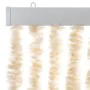 Chenille beige and white anti-fly curtain 56x200 cm by vidaXL, Mosquito nets for windows - Ref: Foro24-377340, Price: 35,88 €...