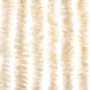 Chenille beige and white anti-fly curtain 56x200 cm by vidaXL, Mosquito nets for windows - Ref: Foro24-377340, Price: 35,88 €...