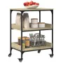 Kitchen cart made of Sonoma oak wood, measuring 60x41x80.5 cm. by vidaXL, Kitchen and dining carts - Ref: Foro24-842402, Pric...