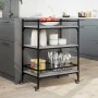 Kitchen cart made of gray Sonoma wood engineering 65x40x86.5 cm by vidaXL, Kitchen and dining carts - Ref: Foro24-842399, Pri...