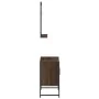 2-piece bathroom furniture set made of brown oak engineered wood by vidaXL, Bathroom furniture - Ref: Foro24-3214338, Price: ...