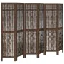 6-panel dark brown paulownia wood room divider by vidaXL, Room dividers - Ref: Foro24-358665, Price: 121,46 €, Discount: %