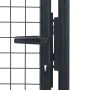 Garden mesh gate gray galvanized steel 100x125 cm by vidaXL, garden gates - Ref: Foro24-145771, Price: 127,81 €, Discount: %