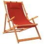 Klappbare Strandkörbe 2 Einheiten roter Stoff von vidaXL, Gartenstühle - Ref: Foro24-3214480, Preis: 115,70 €, Rabatt: %