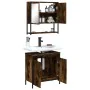 Bathroom furniture set, 2 pieces, smoked oak plywood. by vidaXL, Bathroom furniture - Ref: Foro24-3214662, Price: 112,42 €, D...