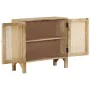 Solid mango and natural cane wood sideboard 80x30x73 cm by vidaXL, Sideboards - Ref: Foro24-287742, Price: 276,11 €, Discount: %