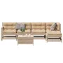 6-piece garden furniture set with solid pine wood cushions by vidaXL, Garden sets - Ref: Foro24-3250980, Price: 536,39 €, Dis...