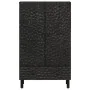 Tall solid black mango wood sideboard 60x33x100 cm by vidaXL, Sideboards - Ref: Foro24-356849, Price: 274,60 €, Discount: %