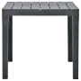 Garden table with 2 anthracite gray plastic benches by vidaXL, Garden sets - Ref: Foro24-48778, Price: 129,52 €, Discount: %