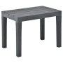 Garden table with 2 anthracite gray plastic benches by vidaXL, Garden sets - Ref: Foro24-48778, Price: 129,52 €, Discount: %