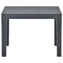 Garden table with 2 anthracite gray plastic benches by vidaXL, Garden sets - Ref: Foro24-48778, Price: 129,52 €, Discount: %