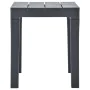 Garden table with 2 anthracite gray plastic benches by vidaXL, Garden sets - Ref: Foro24-48778, Price: 129,52 €, Discount: %