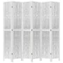 6-panel solid Paulownia wood white room divider by vidaXL, Room dividers - Ref: Foro24-358684, Price: 174,07 €, Discount: %