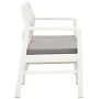 2-seater garden bench with white plastic cushions 120 cm by vidaXL, garden benches - Ref: Foro24-48821, Price: 183,45 €, Disc...