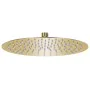 Round rain effect shower head in golden stainless steel, 30 cm. by vidaXL, shower heads - Ref: Foro24-147705, Price: 31,31 €,...