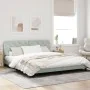 Bed frame with light gray velvet LED lights 180x200 cm by vidaXL, Beds and slatted bases - Ref: Foro24-3213867, Price: 240,08...