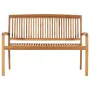 2-seater garden bench solid teak wood 128.5 cm by vidaXL, garden benches - Ref: Foro24-49388, Price: 163,33 €, Discount: %