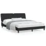 Bed frame with black velvet headboard 160x200 cm by vidaXL, Beds and slatted bases - Ref: Foro24-3207931, Price: 237,50 €, Di...