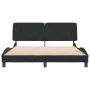 Bed frame with black velvet headboard 160x200 cm by vidaXL, Beds and slatted bases - Ref: Foro24-3207931, Price: 237,50 €, Di...