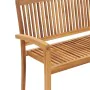 2-seater garden bench solid teak wood 128.5 cm by vidaXL, garden benches - Ref: Foro24-49388, Price: 163,33 €, Discount: %