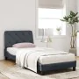 Bed with dark gray velvet mattress 90x190 cm by vidaXL, Beds and slatted bases - Ref: Foro24-3208629, Price: 265,04 €, Discou...