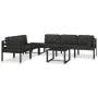 Modular corner sofa 1 unit with anthracite aluminum cushions by vidaXL, Modular outdoor sofas - Ref: Foro24-49239, Price: 265...