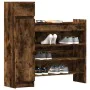 Engineered wood smoked oak shoerack 100.5x28x100 cm by vidaXL, Shoe racks and shoe organizers - Ref: Foro24-840426, Price: 88...