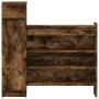 Engineered wood smoked oak shoerack 100.5x28x100 cm by vidaXL, Shoe racks and shoe organizers - Ref: Foro24-840426, Price: 88...