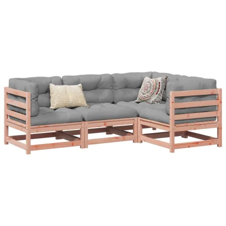 4-piece garden sofa set with cushions made of Douglas fir wood. by vidaXL, Garden sets - Ref: Foro24-3299414, Price: 420,64 €...