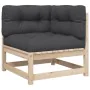 Set Gartensofas 6-teilig mit Kissen aus massivem Kiefernholz von vidaXL, Gartensets - Ref: Foro24-3299456, Preis: 567,14 €, R...