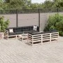 Set Gartensofas 8-teilig massives Kiefernholz von vidaXL, Gartensets - Ref: Foro24-3299319, Preis: 418,27 €, Rabatt: %