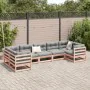 Set mit 7 Gartensofas mit Kissen aus Douglasienholz von vidaXL, Gartensets - Ref: Foro24-3299620, Preis: 714,90 €, Rabatt: %