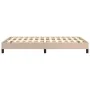 Cappuccino synthetic leather bed frame 120x190 cm by vidaXL, Beds and slatted bases - Ref: Foro24-3269624, Price: 95,38 €, Di...