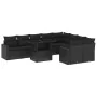 Set Gartensofas 10 Stück Kissen synthetisches Rattan schwarz von vidaXL, Gartensets - Ref: Foro24-3267495, Preis: 639,79 €, R...