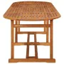 Garden dining set 11 pieces solid acacia wood by vidaXL, Garden sets - Ref: Foro24-3086980, Price: 782,45 €, Discount: %