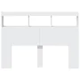 Bed headboard with white LED 140x17x102 cm by vidaXL, Headboards and footboards - Ref: Foro24-839196, Price: 151,38 €, Discou...