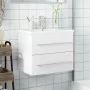 Badezimmermöbel mit integriertem weißen Waschbecken von vidaXL, Badezimmerwaschtische - Ref: Foro24-3278764, Preis: 224,65 €,...