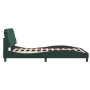 Dark green velvet bed frame with headboard 140x200 cm by vidaXL, Beds and slatted bases - Ref: Foro24-3207926, Price: 222,28 ...