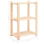 Shelving 3 levels 3 units solid pine wood 150 kg by vidaXL, Industrial shelving - Ref: Foro24-3051122, Price: 103,66 €, Disco...