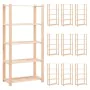 Shelving 5 levels 10 units solid pine wood 250 kg by vidaXL, Industrial shelving - Ref: Foro24-3051116, Price: 834,90 €, Disc...